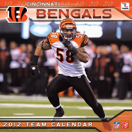 Cincinnati Bengals 2012 Team Wall Calendar