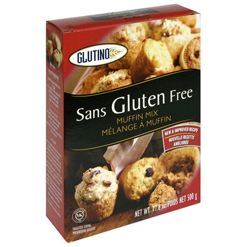Glutino Muffin Mix, 17.6-Ounce Packages (Pack of 6)