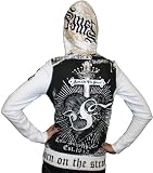 SMET Christian Audigier Ed Hardy Womens Cross Tattoo Graphic Zip Up Hoodie Hoody Shirt 51ZKGdB5iXL. SL160 SMET Christian Audigier Ed Hardy Womens Cross Tattoo Graphic Zip Up Hoodie Hoody Shirt