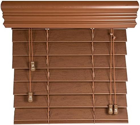 2" Basswood Blinds - 3 Colors - 48" Length (30-34.75" Widths) Free Shipping (33.75Wx48L, Pecan)