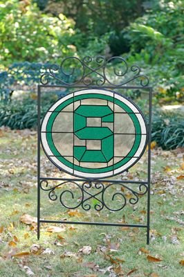 Michigan State University Stained Glass Yard Sign