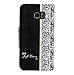 Samsung Galaxy S6 Edge Plus, Towallmark Fresh Cute Flip [Wallet Faux Leather] Case Cover (Black)