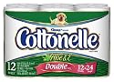 Cottonelle Toilet Paper, Aloe & Vitamin E, Double Roll (12 Rolls)