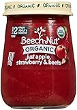 Beech-Nut Just Organic Stage 2 Purees - Just Apple, Strawberry & Beets - 4.25 Oz - 10 pk