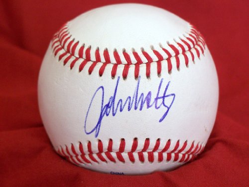 John Smoltz Autographed ROLB Baseball, Atlanta Braves, Proof Photo of John Signing for Us.