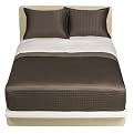 Modern Home Reversible Coverlet Set - Brown
