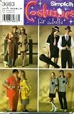 Simplicity Costumes for Adults Cowboy, Cowgirl, Jazz Musicians, NASCAR, Basketball Referees Sewing Pattern # 3683