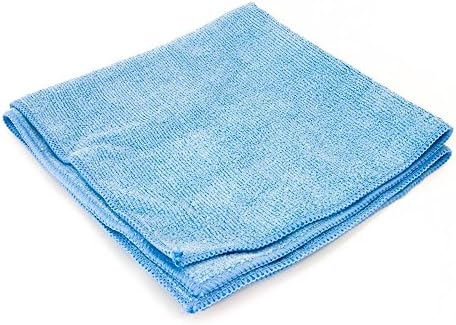 JaniFiber Microfiber Cleaning Cloth Towel 16x16 Inch (24, Blue)