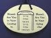 POTTERY WALL PLAQUE WITH SAYING ARCH HEBREW 4X6 INCH OVAL