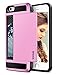 Vofolen Case Wallet Card Slot Holder Dual Layer Protective Shell Shock Absorbing Tough Bumper Cover Pink