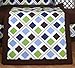 Boutique Blue Brown Diamond 13PCS CRIB BEDDING SET