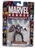  : Marvel Heroes Miniature Poseable Captain America Action Figure