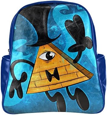 Seallm Unisex Bill Cipher Gravity Falls Blue Multi Pocket Backpack