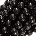 Black Agate Gemstone 4mm Round Beads /15.5 Inch Strand