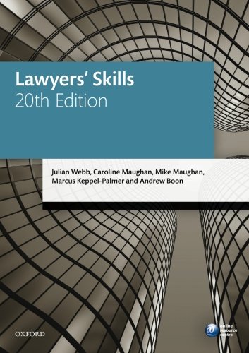 Lawyers' Skills (Blackstone Legal Practice Course Guide)