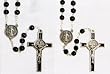 St. Benedict Rosary - 6mm Wood Beads - 18.5in. Chain - IMPORTED FROM ITALY