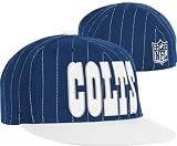 Indianapolis Colts Flex Hat: Pinstripe Flat Brim Flex Hat