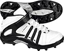 adidas Men's Pro Intimidate 2 MD Mid Football Boots,Running White/Black/Metallic Silver,8 M