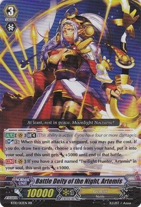 Cardfight!! Vanguard TCG - Battle Deity of the Night, Artemis (BT10/013EN) - Booster Set 10: Triumphant Return of the King of Knights