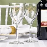 50th Anniversary Wine Glasses, Personalized