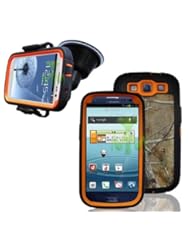 Black Orange Defender Realtree Camo AP Blazed Case Cover for Samsung Galaxy S III S3 I9300 fits Sprint L710, Verizon i535, AT&T Wireless i747, T-Mobile T999, U.S. Cellular R530
