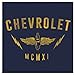 Tee Luv Chevrolet MCMXI Licensed T-shirt Medium,Navy Heather