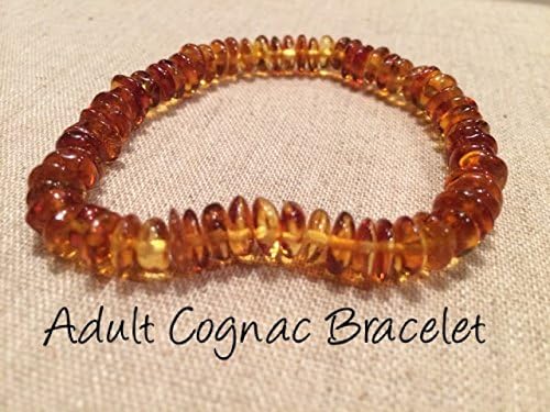 Carpal Tunnel Bracelet 8 Inch Arthritis Baltic Amber Bracelet anti-inflammatory; arthritis, carpal tunnel for Adults Polished Cognac Stretch Boy Girl Unisex Man Woman Certified Authentic. Anti-inflammatory, Reduction in Inflamation Symptoms Such As Carpal Tunnel, Back Aches, Head Aches, Tooth Aches, Swelling, General Aches and Pains. Highest Quality Helps with soothing and insomnia, stress, and some reflux &amp; eczema.