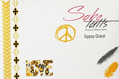 SoBe Tatts Gypsy Grace Metallic Tattoos (4 Sheets)