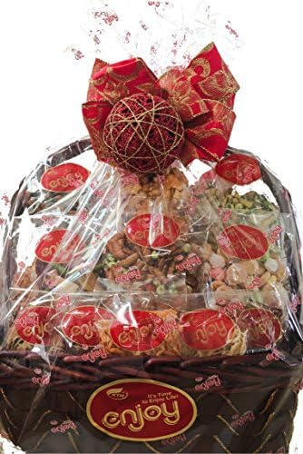 Enjoy Hawaii Snacks 22 Count Premium Hawaiian Holiday Gift Basket inc. Arare, Ika, Squid, Mochi, Li Hing Mui, and more!