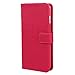 iPhone 6 Plus Case, Abacus24-7 Leather Wallet with Flip Cover and Stand, Pink