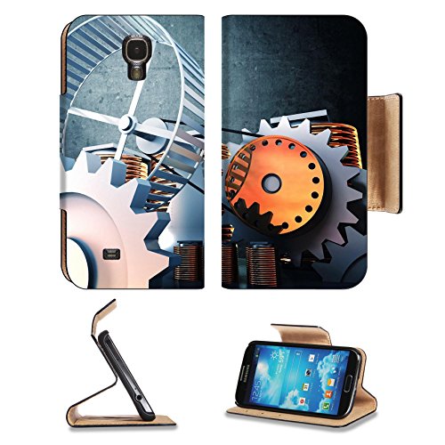 MSD Premium Samsung Galaxy S4 Flip Pu Leather Wallet Case 3d image of abstract power generator IMAGE 33510962