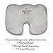 Health Max Coccyx Orthopedic Memory Foam Seat Cushion (Gray) - Best for Relief of Back Pain, Tailbone Pain and Sciatica - Medical Grade & Dr approved - Made For Travel