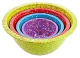 Zak Confetti Mixing Bowls - Assorted Brights/KIWI - Set of 4