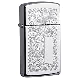 Zippo Slim Venetian High Polish Brass Finish