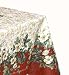Kemp & Beatley Splendor Holiday 60 by 84-Inch Oblong Table Cloth, Red