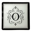 Monogram Elegant Glass Trivet - O Monogram Elegant Glass Trivet - O