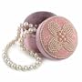 14k Yellow Gold 9-10mm Freshwater Cultured Pearl Necklace with Pink Beaded Gift Box, 18"
