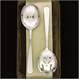 LENOX FLATWARE PEARL PLATINUM SALAD SERVING SET 2 PC.