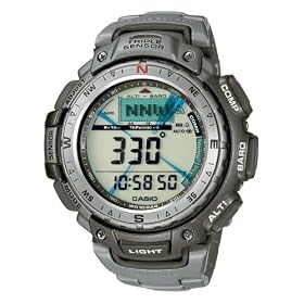 Casio - PRG-40T-7VER - Pro Trek Montre Homme - Multifonction - Quartz digitale - Bracelet titane