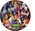 Disney Villains Round Puzzle (150 pieces)