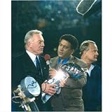 Jerry Jones Autographed Dallas Cowboys (Super Bowl Trophy) 8x10 Photo