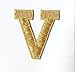 Alphabet Letter - V - Color Gold - 2