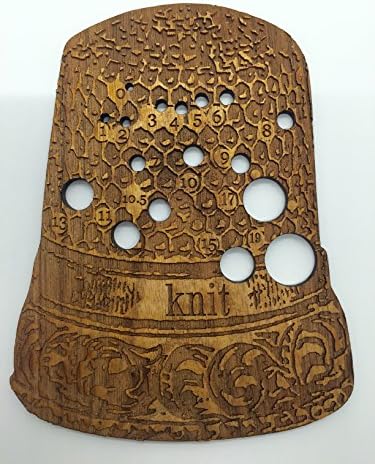 Retromantic Fripperies Knitting Needle Gauge (Large Thimble)