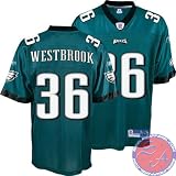 Men's Brian Westbrook #36 Philadelphia Eagles NFL Premier EQT Replithentic Football Jersey by Reebok(Size=XXX-LARGE)