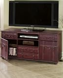 Wide-screen Tv Stand Two-door Burgundy