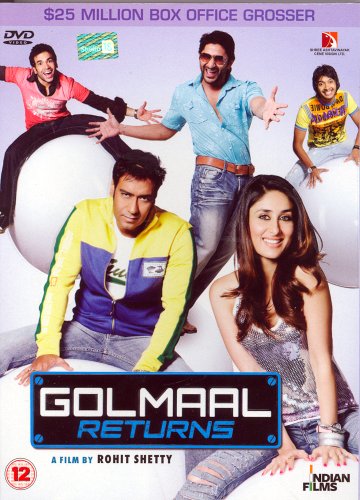 Golmaal Returns (DVD) (Hindi Comedy Film / Bollywood Movie / Indian Cinema DVD)