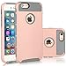 iPhone 6 Plus Case (5.5 inch),Keetech[Slim Hybrid Dual Layer] Heavy Duty Case Cover for Apple iPhone 6 Plus and iPhone 6s Plus 5.5 inch (Rose Gold-Gray)