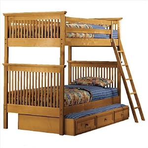 Woodland Pecan Mission Bunk Bed