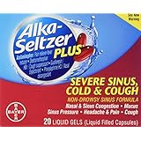 Alka-Seltzer Plus Severe Sinus, Cold & Cough Liquid Gels 20ct