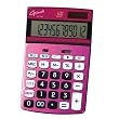 GENTOS(ジェントス) G-Touch 12桁表示 風水カラーデザイン電卓(ナイスサイズタイプ) メタリックピンク DX-160TPK